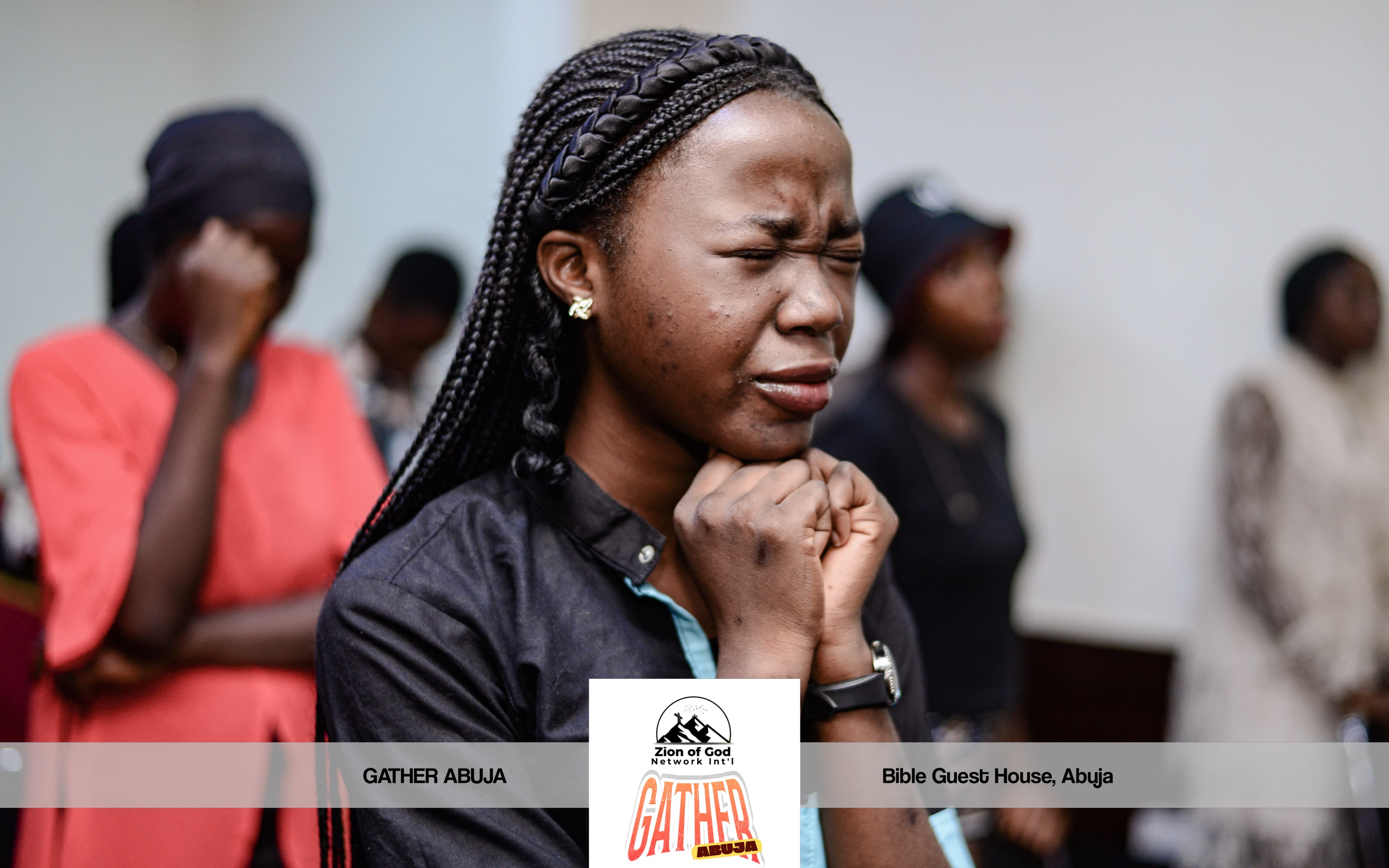 Young believer praying in faith